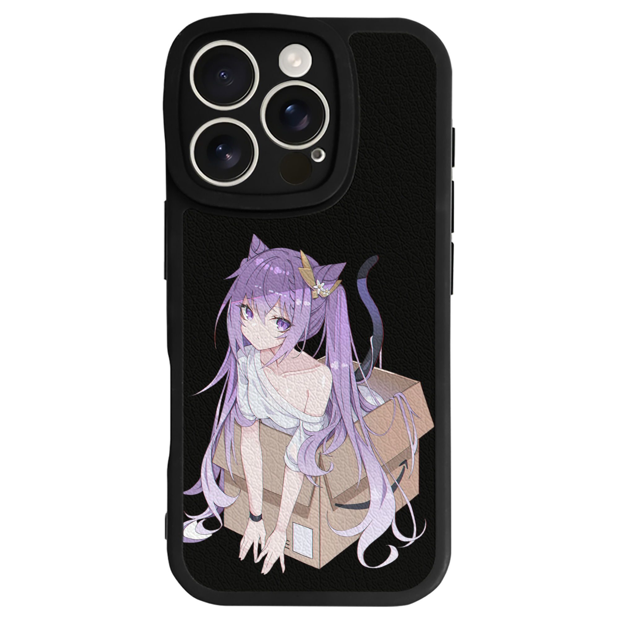 げんし神 刻晴 こくせい genshin Kokusei 【iPhone 16シリーズ対応】シリコンスマホケース（レザー調） 材質：シリコン